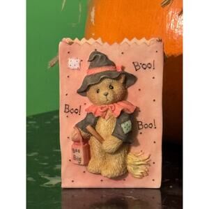 Cherished Teddies Witch Halloween Treat Bag You Lift My Spirits Halloween Decor